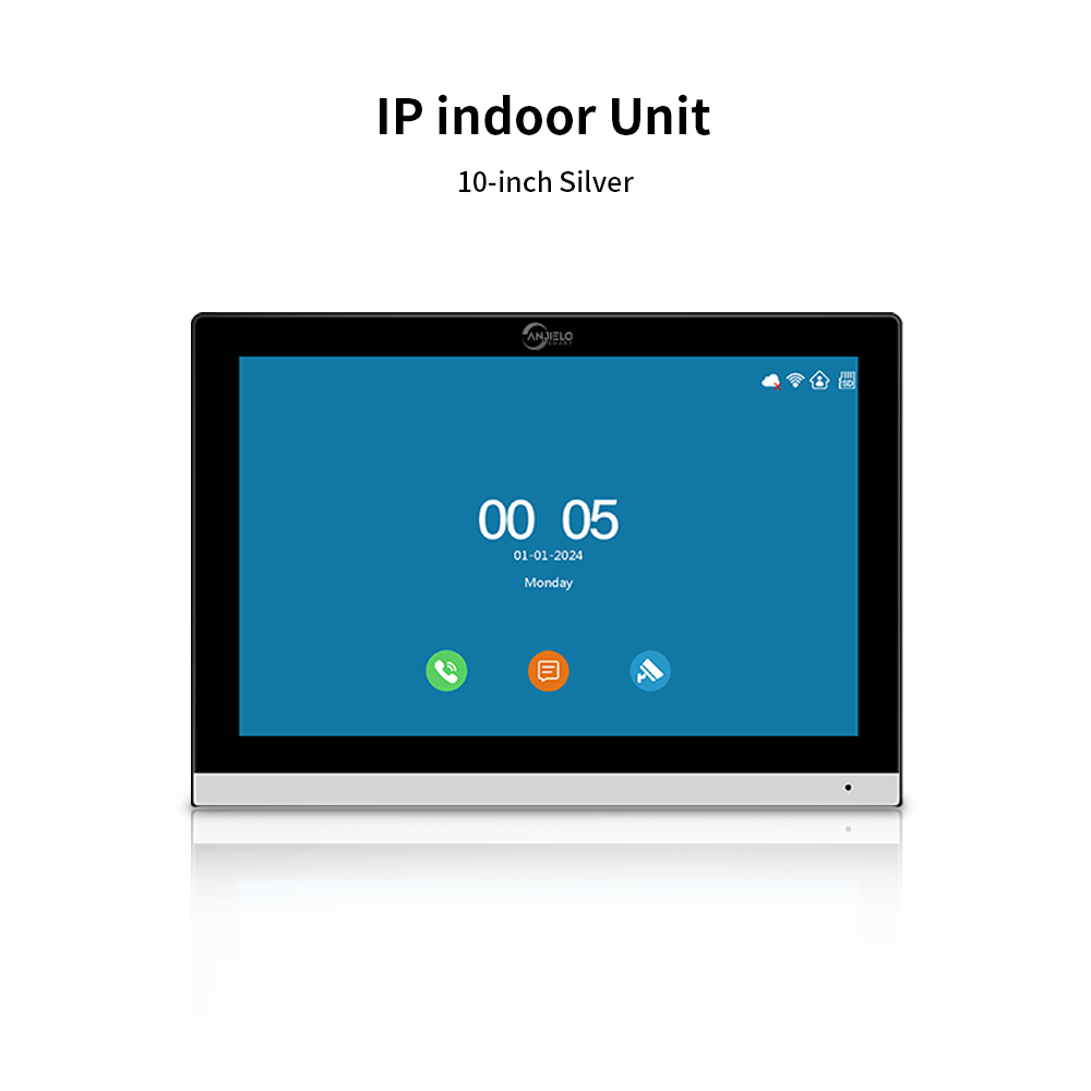 Anjielo Tuya Smart AI facial recognition building IP video intercom system, 5-in-1 Unlock and Connect Multiple Monitors Integrated Solution, suitable for villas/hotels and communities