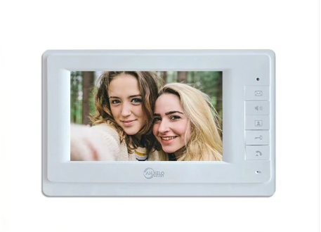 Anjielo 4 Wired Video Intercom System RFID Camera 7 Inch Monitor for Multi-apartment