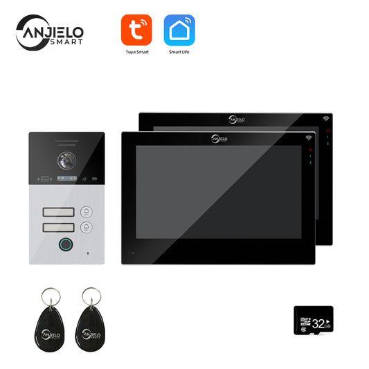 WIFI smart 7 inch Home video door phone intercom system Unlock 1080P Screen Video Intercom System
