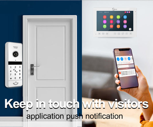 Latest 7 inch Screen Monitor with 1080P Doorbell Camera Video Doorhpne For Home Safety