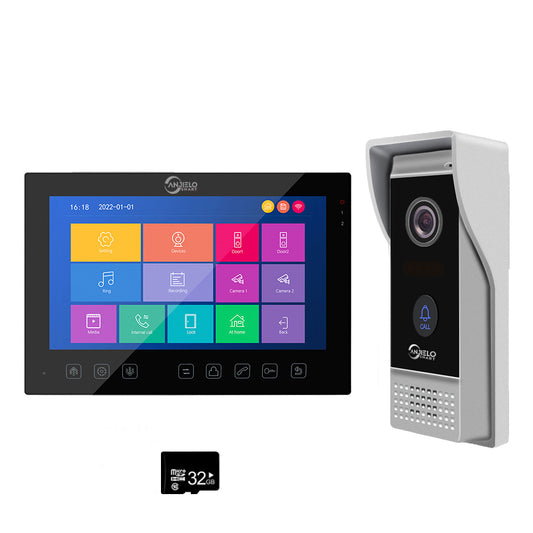 Latest Tuya Smart Home Video Intercom System 1080P Wide View Angle Wired 7 lnch Screen Monitor Night Vision For Home