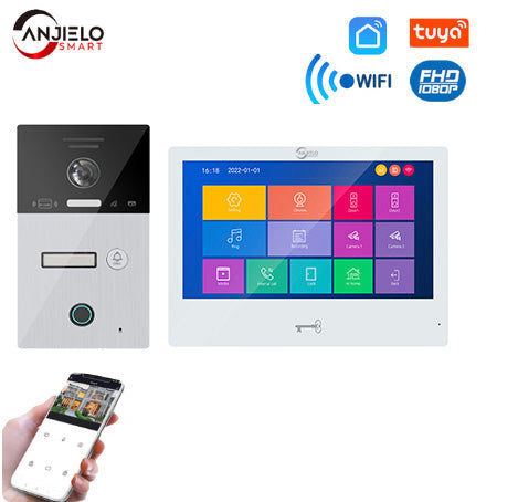 Tuya Wifi Smart Video Intercom System Interphone Security Doorbell 10inch 1080P Screen With Motion Detection For Home Apartment