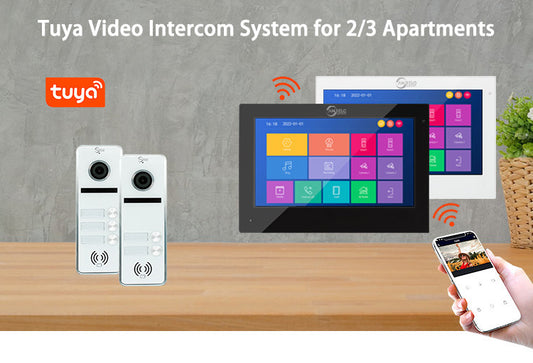 Anjielo Smart Touch Monitor 7 inch 2-door or 3-door Doorbell Video intercom For Apartment