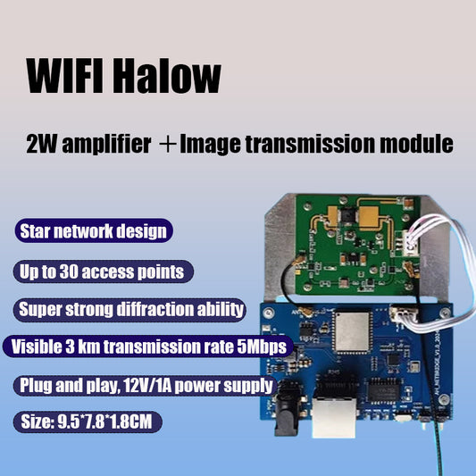 Anjielo Wifi Halow 2w Power Amplifier Provides Reliable, High-Quality, Stable Image Transmission And Is Suitable For Long-Distance Star Network Configurations