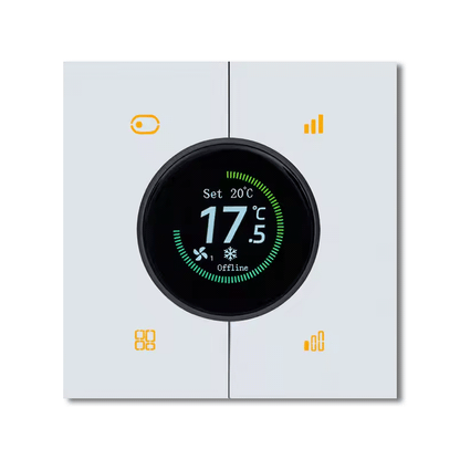 Smart digital thermostat Tuya Zigbee3.0 floor heating thermostat knob temperature control fresh air floor heating air conditioning three in one