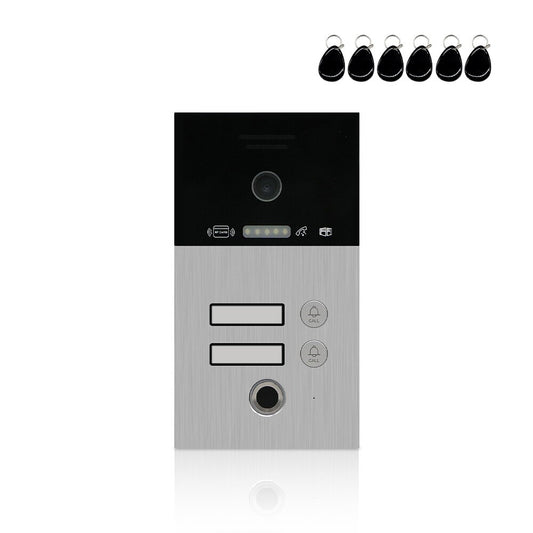 ANJIELOSMART Video Doorbell 1080P FHD Outdoor Waterproof Fingerprint Smart Home DoorBell Panel for Video Intercom System with IC Card
