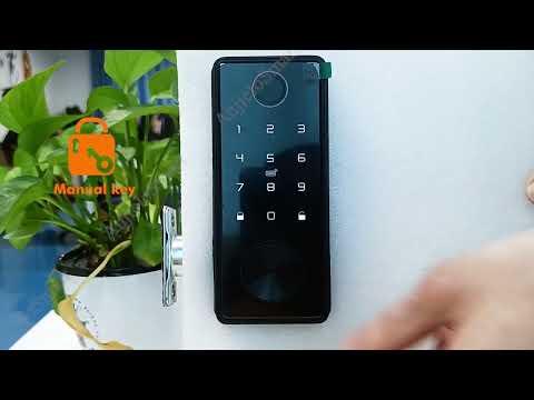 smart door lock Tuya Bluetooth Smart Door Lock with Fingerprint Keyless Entry Keypad Smart Deadbolt Lock App Remotely IP 65 Waterproofing