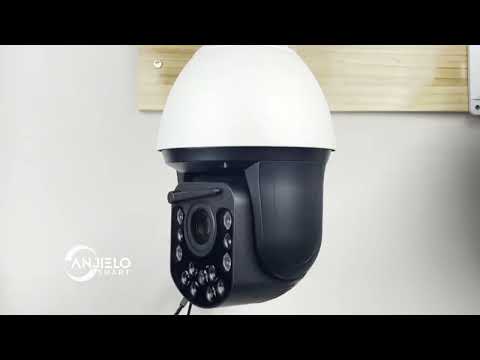 Anjielo 5MP 30X Optical Zoom AI PTZ Speed Dome Camera 1/2.8" Sony Sensor POE+DC12V Two-Way Audio IP66 Weatherproof