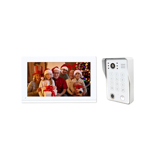 Tuya WIFI Intercom Video Door Phone With Video Doorbell Camera 1080P With Fingerprint RFID Number Password Unlock Motion Sensor