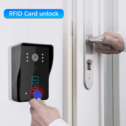 Tuya WIFI 1080P Video Door Phone HD Camera Wireless Video Door Intercom Infrared Night Vision Can Unlock Home Security System