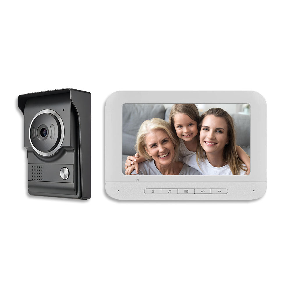inch Monitor Doorbell Dual-way Intercom Wired Video Door Phone for