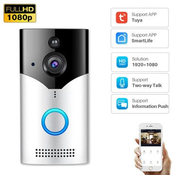 HD 1080P Wireless WiFi Remote Smart Doorbell Ring Camera Door bell Visual Intercom Vision IP Door Bell Security Camera