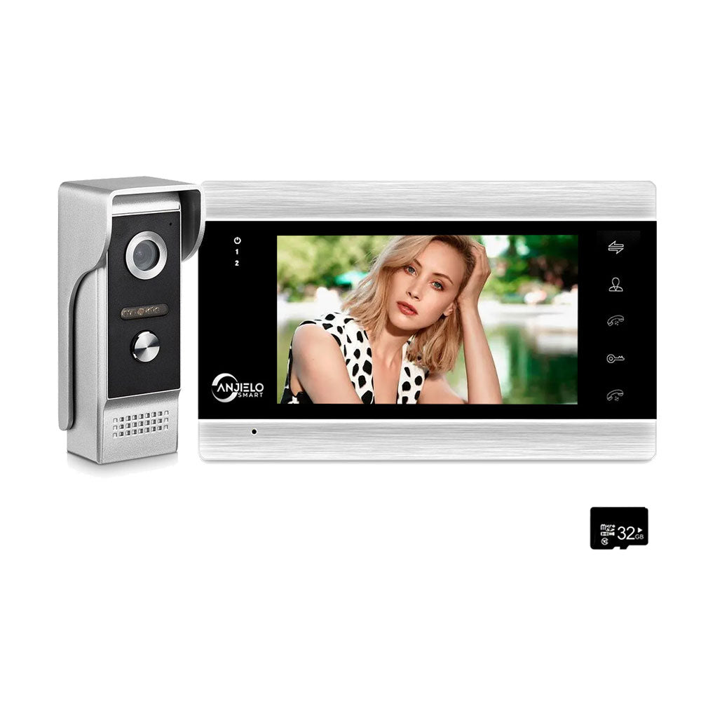 7 Inch Home Video Intercom Video Doorbell for Apartment Monitor Night Vision Doorbell Camera with Motion Detection for Home