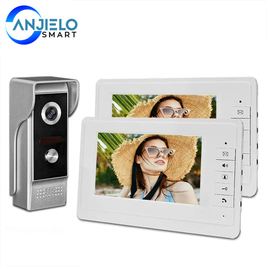7-inch TFT Color Wired Video Door Phone Intercom System for Home Indoor Monitor 700TVL Outdoor Camera IR Night Vision Gtx Video Card