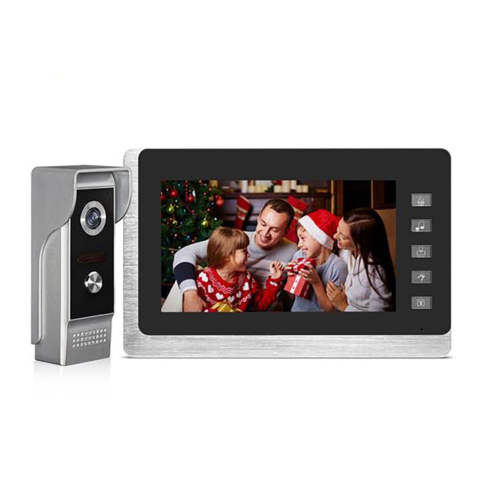 7 Inch Video Doorbell System With Monitor - Wired, Night Vision, 2-Way Talk, Multi-Device Setup For Home Security (US Plug)
