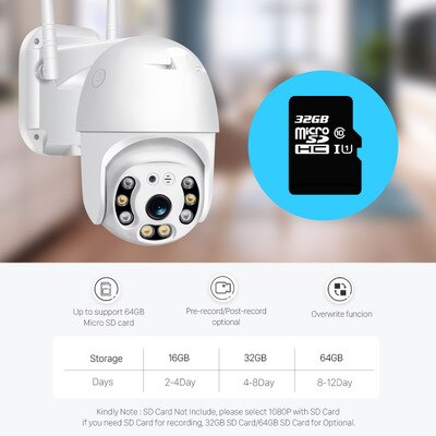 AnjielaSmart IP Surveillance Camera WiFi Camera TUYA Smart App Security Outdoor Wireless 2MP Camera