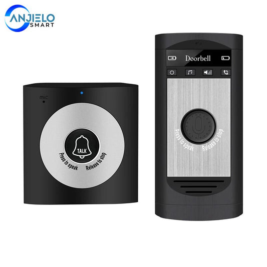 Anjielosmart 2.4G Wireless Intercom Doorbell Home Mobile Wireless Voice Doorbell