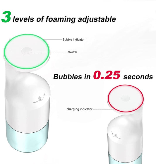 Automatic Soap Dispenser, Touchless Hand Sanitizer Dispenser, Adjustable Hands-Free Alcohol Dispenser, for Kitchen, Bath, Office