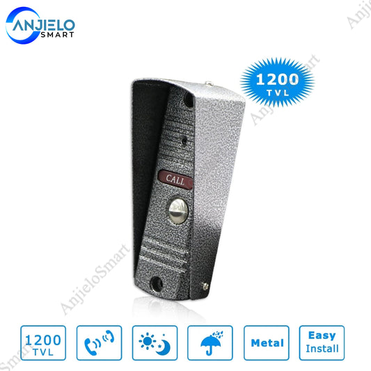 AnjieloSmart New WiFi Smart Video Door Phone Intercom Doorbell System 1080P AHD Call Panel+7 inch HD Monitor +1080P AHD Camera
