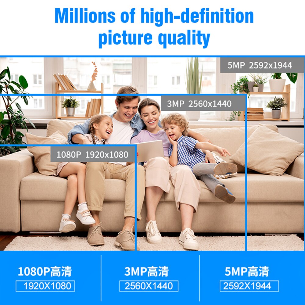 1080P Smart Wireless HD Security Camera APP Remote Viewing Real-Time Monitoring Home Security Monitoring System