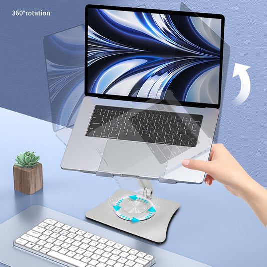 Tablet Stand 360° Adjustable Aluminum Alloy Notebook Laptop Stand Desktops Holder Portable Fold Holder Cooling Bracket Support
