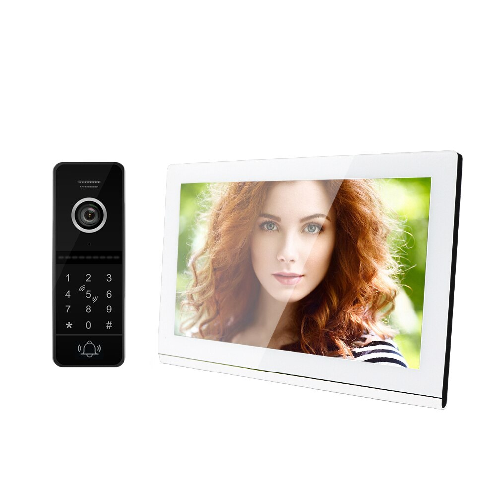 Tuya 10'' WiFi Wireless Video Intercom System Smart Home 1080P Night Vision Doorbell Camera Video Porteiro with Monitor for Home