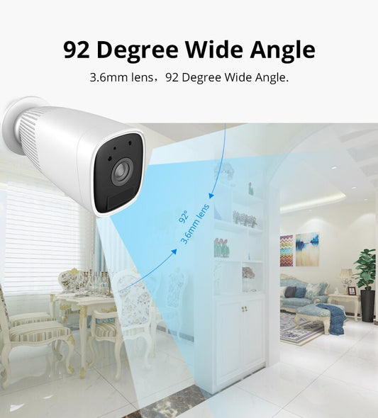 Tuya 1080P WIFI Battery Camera built-in 12000mAh IP Outdoor IP66 Rechargeable