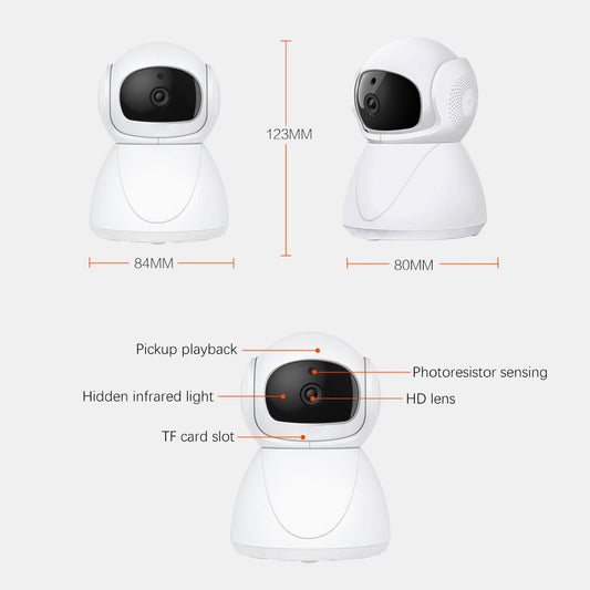 Tuya Smart 3MP WIFI Wireless Camera 360-degree Panoramic Monitor 2 Way Intercom Phone Remote Control Home Security Protection