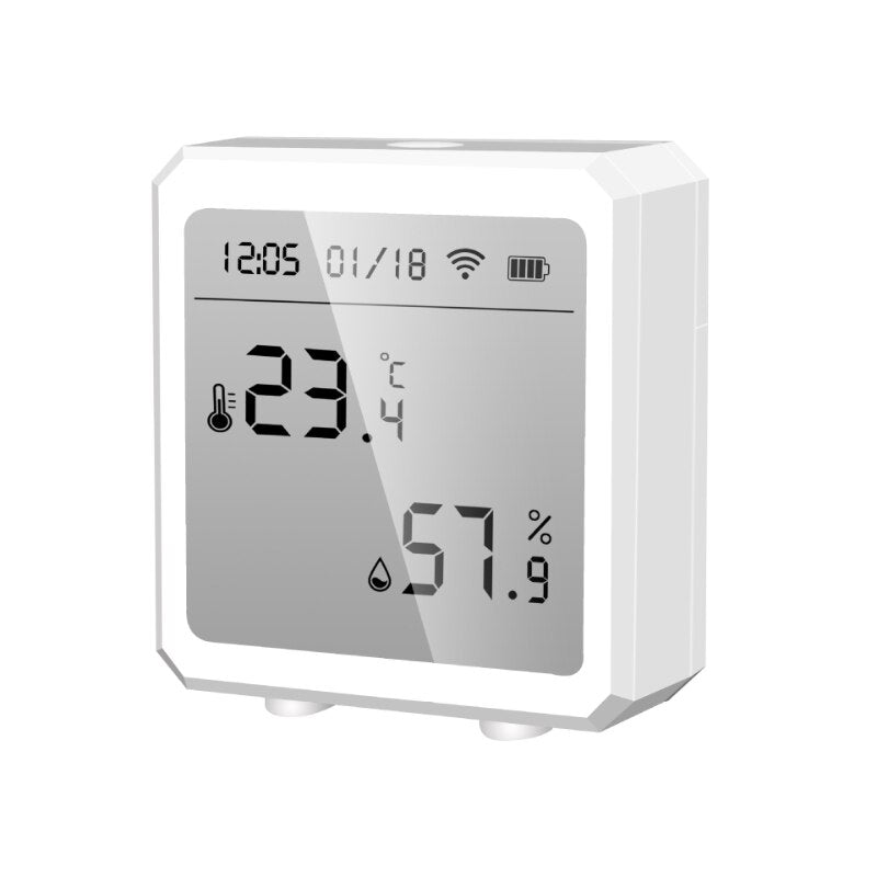 Tuya WIFI Temperature Humidity Sensor Indoor Hygrometer Thermometer Detector Smart Life Remote Control Support Alexa Google Home