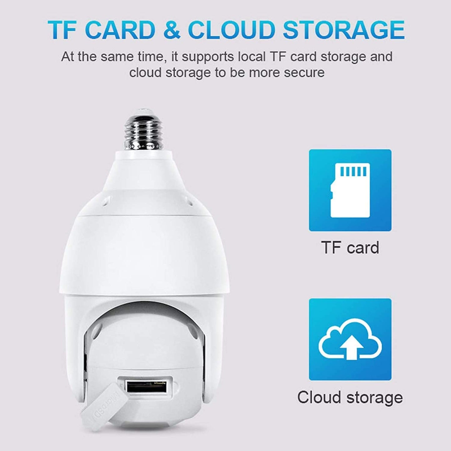 Tuya WiFi Bulb Camera 3MP PTZ Security Camera Lamp-Full Light Night Vision two Way Talk Auto Tracking CCTV Video Surveillanc