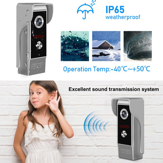 Video Intercom For Home Video Doorbell Intercom System Interphone Video Doorphone Apartment Video Entry Phone sixe video hd