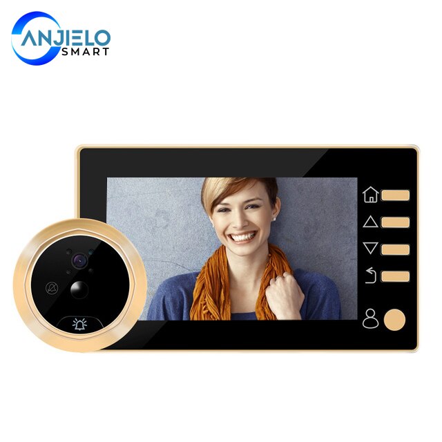 Video Peephole Doorbell Viewer 4.3 Inch Door Camera LCD Digital Electronic Door Viewer Night Vision Support Motion Detection