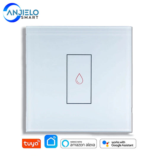 Anjielosmart Tuya Water Heater Smart Switches, 20A WIFI Voice Remote Control Home Boiler Touch Wall Panel Timer Controller