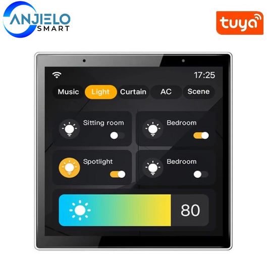 Wifi Tuya Smart Home Control Panel Lcd Touch 4" HD Home Appliance Gadgets Unlock Smart Light Switch Doorbell Tuya Control Panel