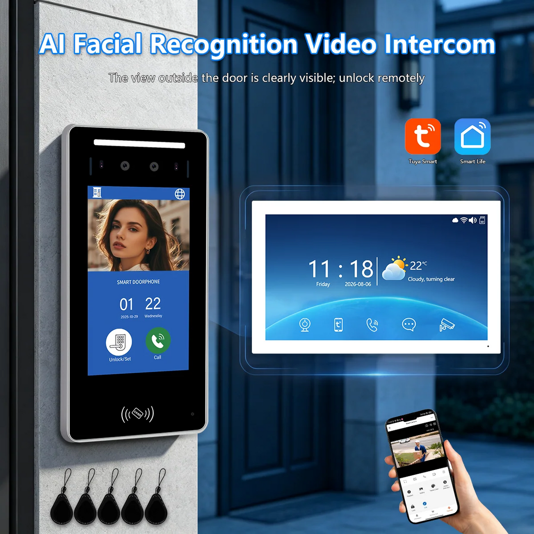 AI Face Recognition Video Intercom: ANJIELO SMART Delivers 5-in-1 Keyless Access Solutions