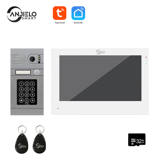 Smart Tuya 1080P WiFi DoorBell Camera Home Peephole Door Camera WIFI Video Intercom Door Support RFID Card Unlock For Home