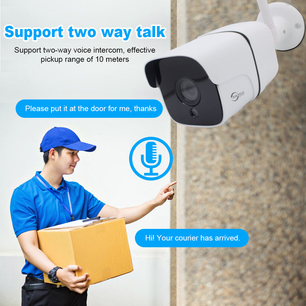 5MP WIFI HaLow IP Camera Weatherproof Home Farm Pier Long Distance Signal Transmission Motion Detection Wireless Bridge IP Camera