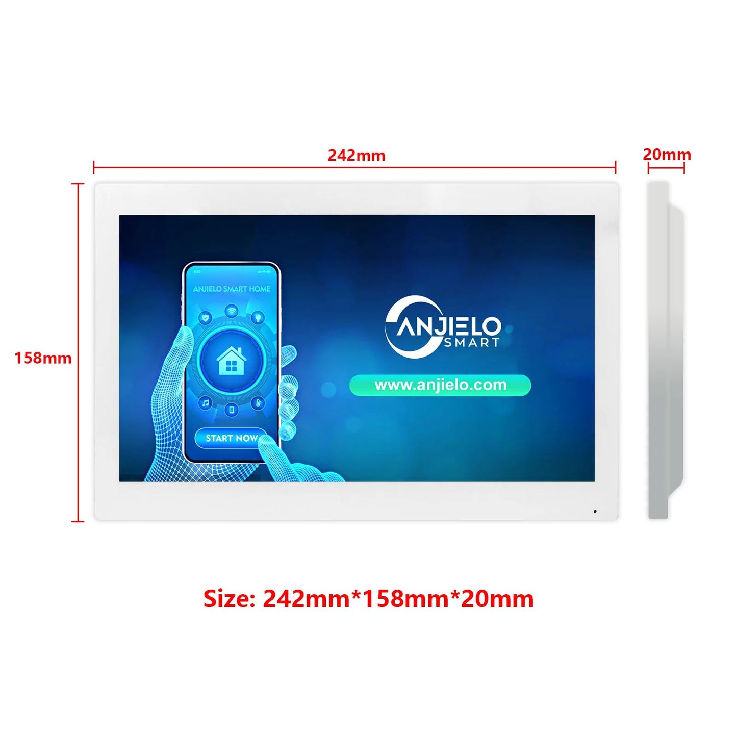 Anjielo Video Intercom For Apartment 1080P Video Doorphone Call 1/2/3 Floors WIFI Doorbell Tuya Video Intercom For Home