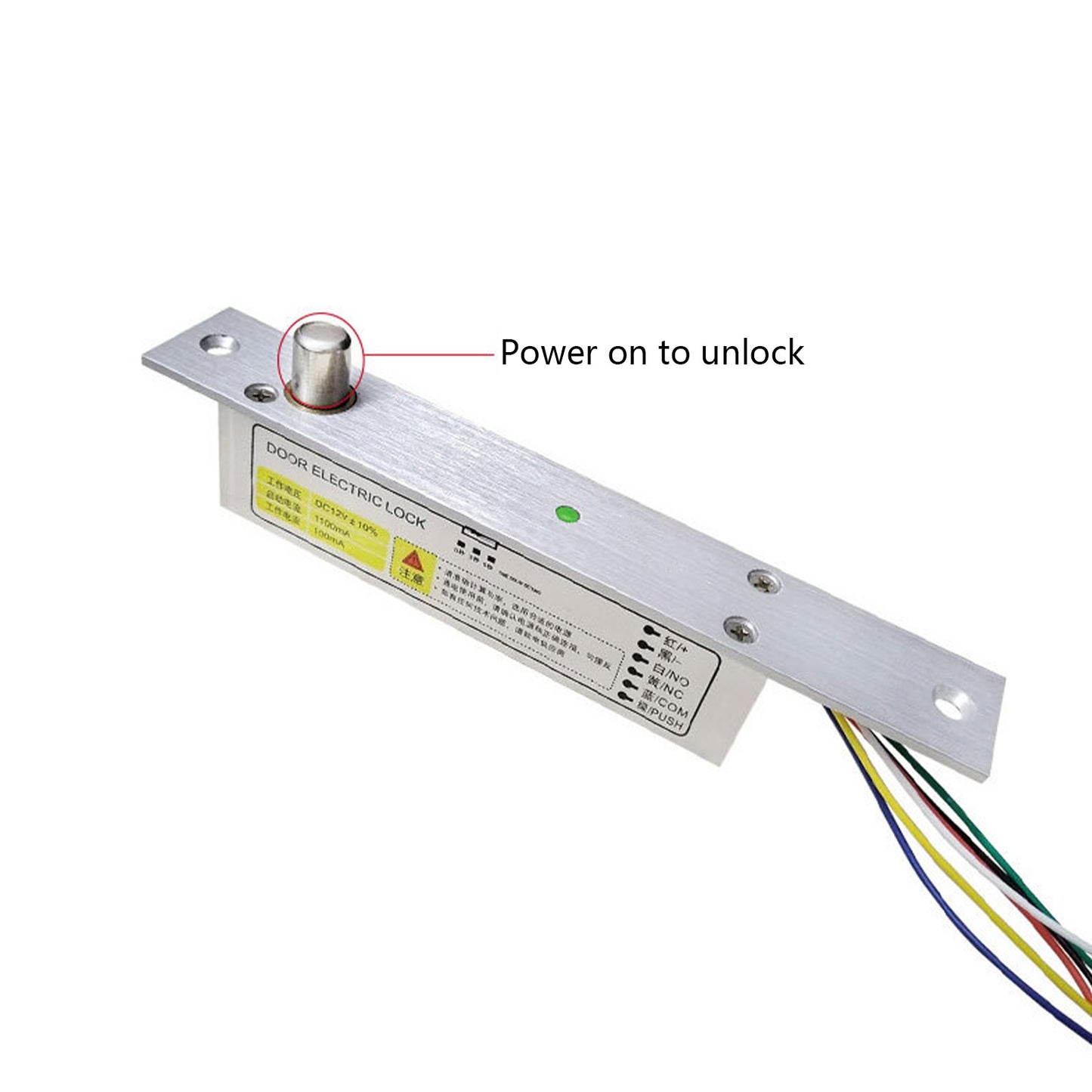 Video intercom delayed feedback electric mortise lock low temperature power-off unlocking power-on unlocking 2 wires normal temperature 5 wires 6 wires NO/NC electric mortise lock