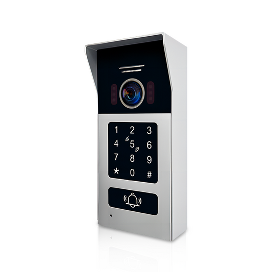 Anjielo  Stand‑Alone 2‑Wire BUS Outdoor Door Station 1080P Tuya Video Intercom, Keypad RFID Password Unlock IP65 for Villa Apartment