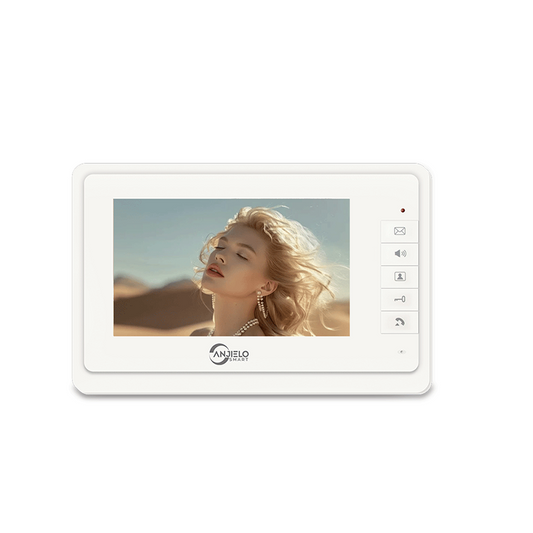 Anjielo 4 Wired Video Intercom System RFID Camera 7 Inch Monitor for Multi-apartment