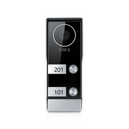 ANJIELO 2 Wire 1080P Video Intercom System with Wide Angle Waterproof IP65 Single Doorbell for Multi-apartment