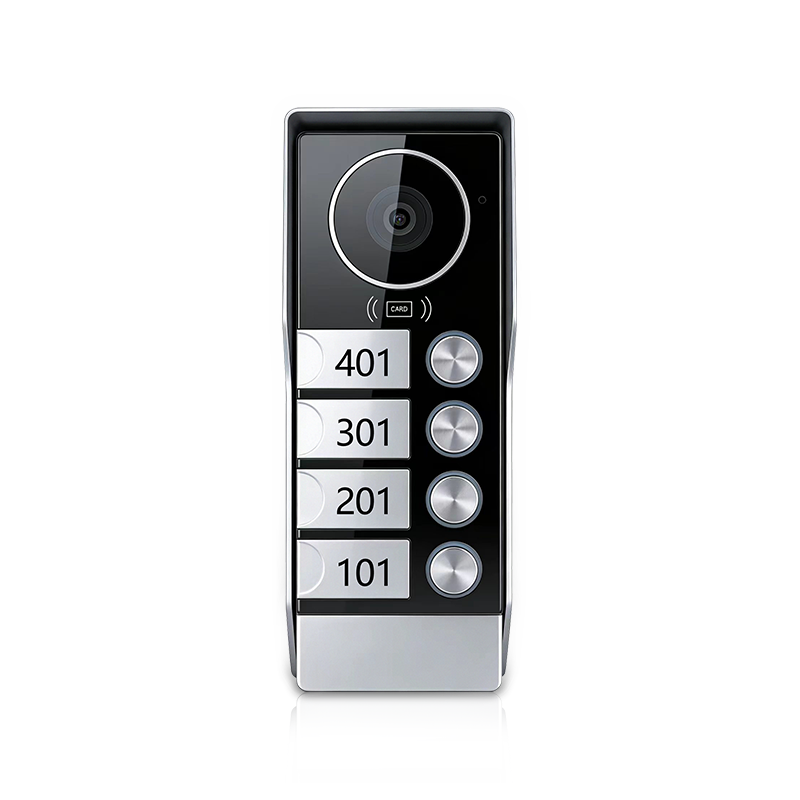 ANJIELO 2 Wire 1080P Video Intercom System with Wide Angle Waterproof IP65 Single Doorbell for Multi-apartment