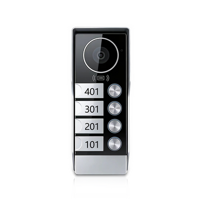 ANJIELO 2 Wire 1080P Video Intercom System with Wide Angle Waterproof IP65 Single Doorbell for Multi-apartment