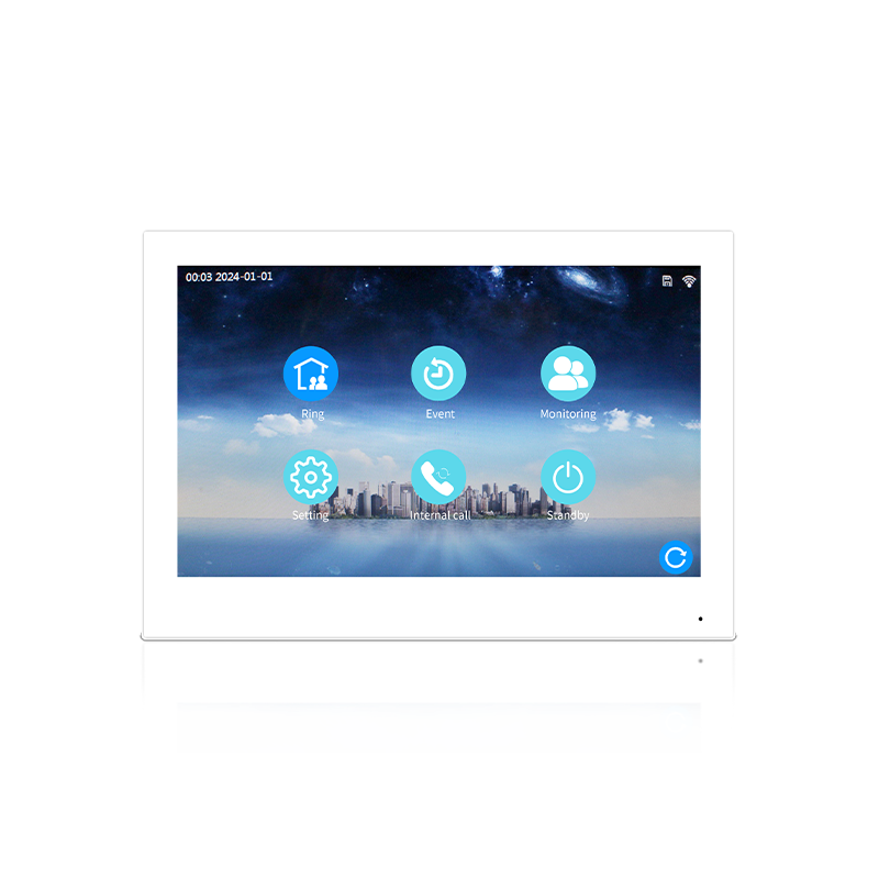 ANJIELO Smart Newest 1080P Waterproof Video 7/10 Single Monitor with Motion Detection IP Video Intercom System for Multi-Apartment