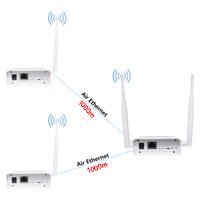 Anjielo WiFi HaLow Wireless Bridge Extender 1km Distance High Gain 2.4& IEEE 802.11ah Antenna Wifi Range Fast Transmission Speed and Strong Penetration