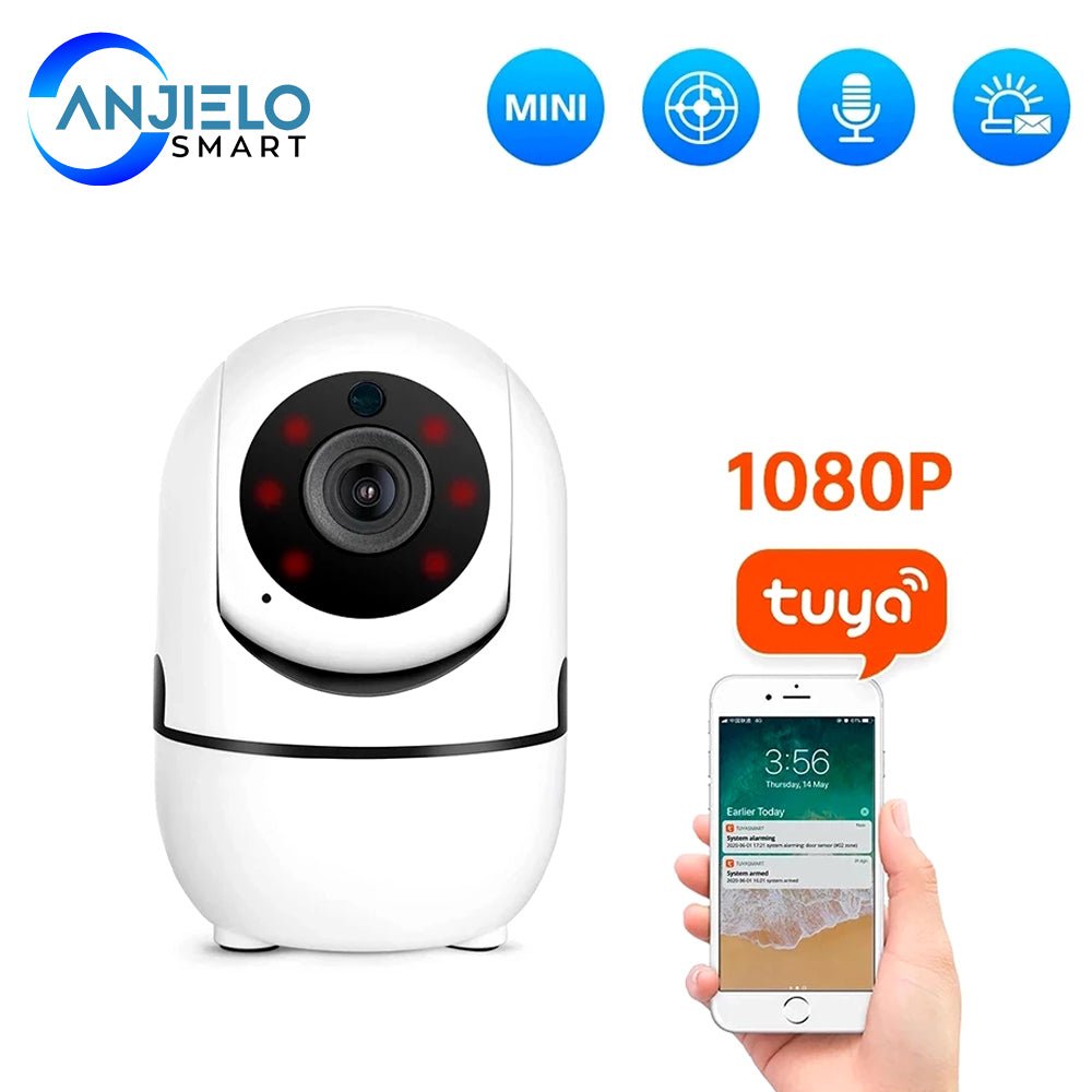 1080P IP Camera Tuya APP Indoor Camera Surveillance WiFi Camera Baby Monitor - Zhongshan Anjielo Smart Technology Co., Ltd