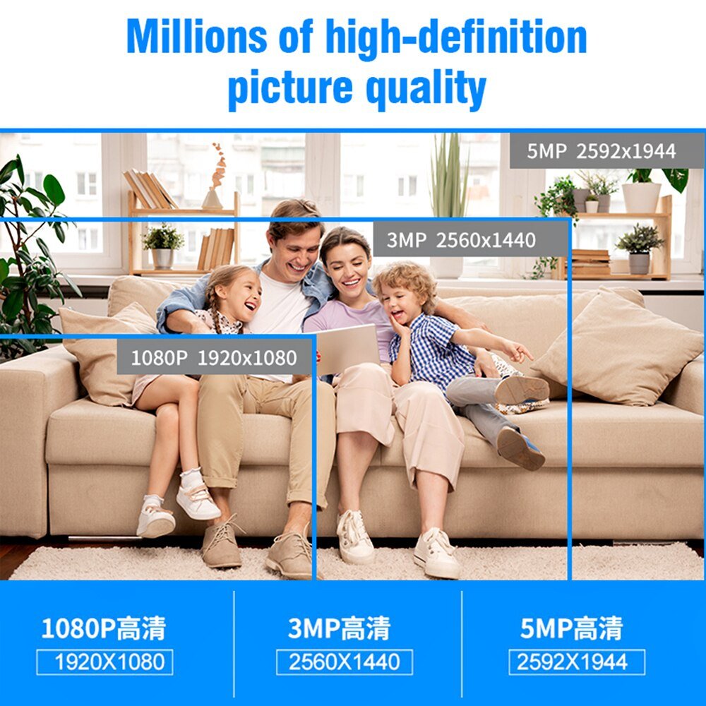 1080P Smart Wireless HD Security Camera APP Remote Viewing Real - Time Monitoring Home Security Monitoring System - Zhongshan Anjielo Smart Technology Co., Ltd