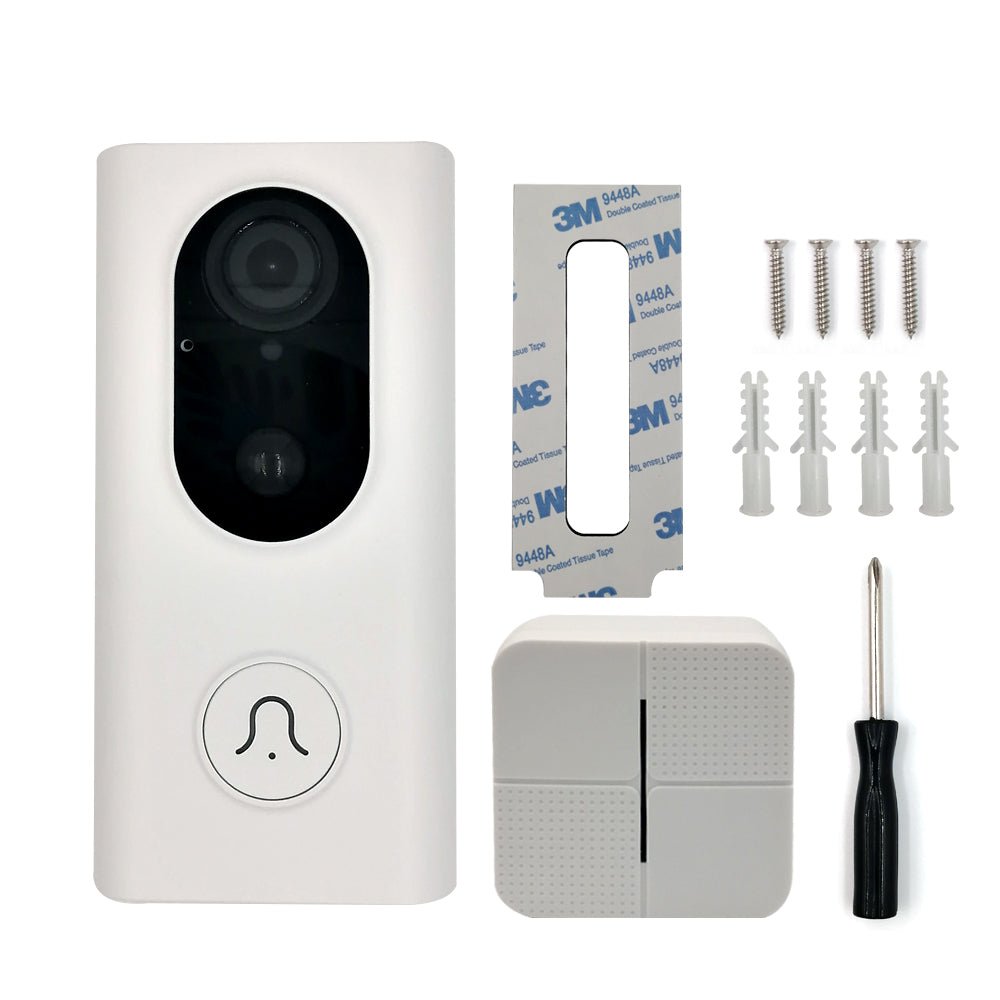 1080P Tuya Smart Video Doorbell Peephole Camera IP5 Waterproof HD Wifi Security Camera Real - Time Video for Smartphone with Chime - Zhongshan Anjielo Smart Technology Co., Ltd