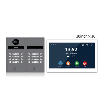 Anjielo Smart 7/10-Inch 6-24 Household Tuya Smart Video Doorbell Metal Doorbell Video Intercom System Suitable For Multi-Family